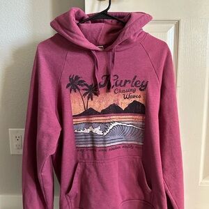 Hurley Chasing Waves Pink Hoodie